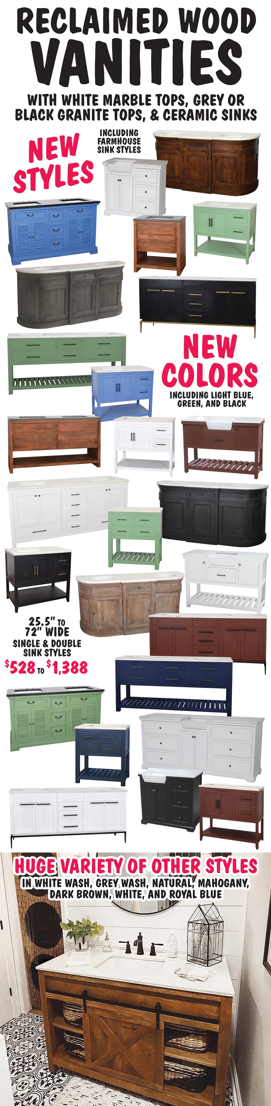 Reclaimed Wood Vanities