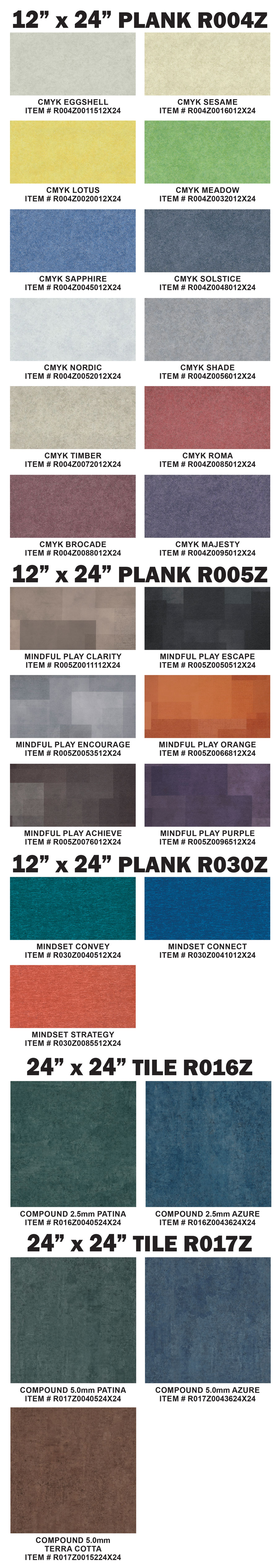 Special Buy Shaw L V T and L V P Flooring luxury vinyl plank and luxury vinyl tile 28 cents to 48 cents a square foot, compare online for $1.39 to $2.99 a square foot, commercial or residential. 6 inch by 24 inch plank, 6 inch by 48 inch plank, 12 inch by 24 inch plank, and 24 inch by 24 inch tile, all first quality with a 15 year warranty. Made in the U S A.