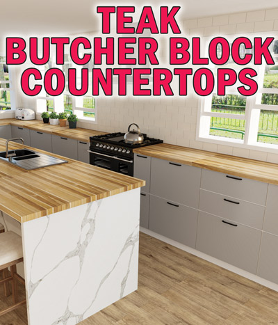 Teak Butcher Block Countertops