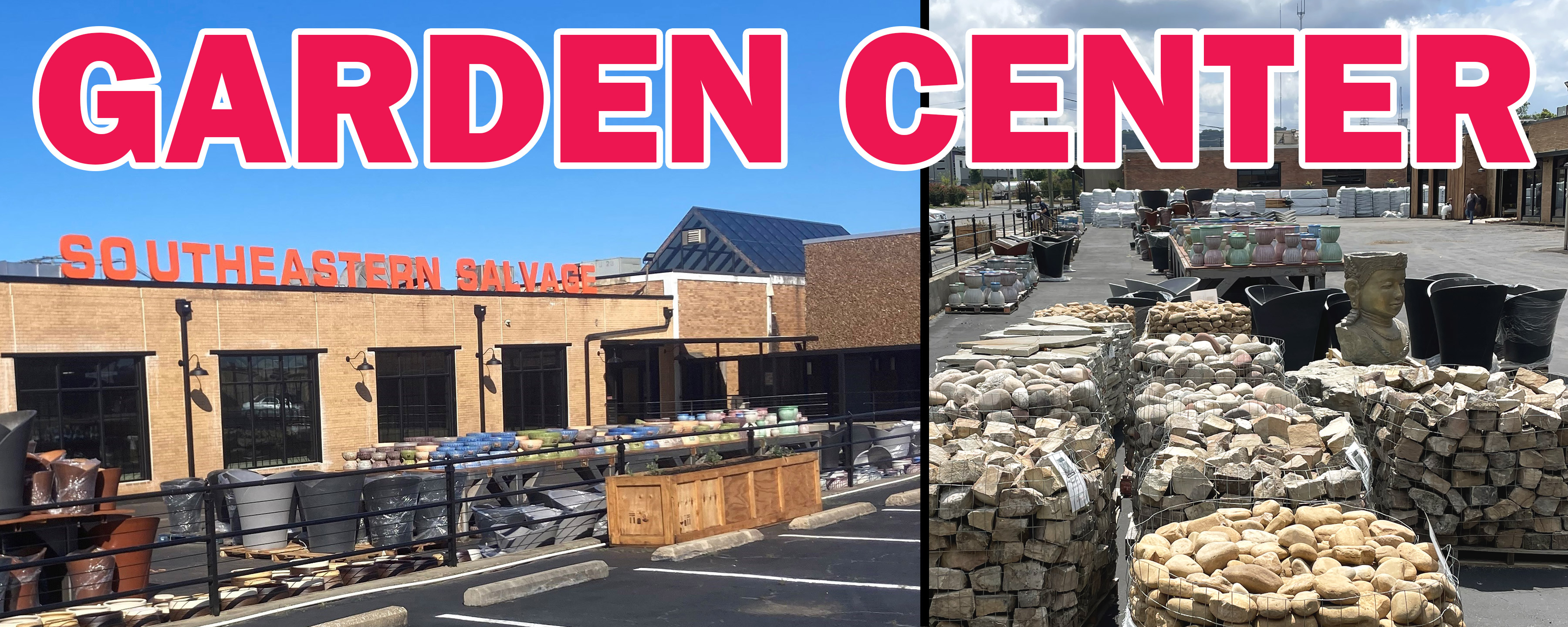 Our new Birmingham location now has 2-acres of spacious garden center at 1 Golden Flake Drive where you will find pottery from around the world, Balinese statuary and fountains, decking, and landscape products, as well as outdoor furniture and decor. New products arriving all the time!